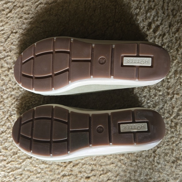 Hotter Drift Suede Light Green Loafers - Picture 6 of 12